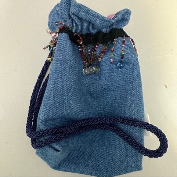 Cheeky Kiki denim beaded bag - Picture 4 of 5